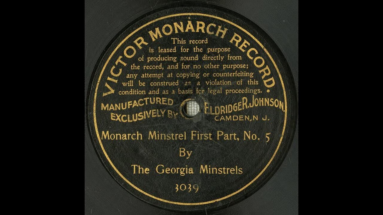 Monarch Minstrel, first part, no. 5 #1901 #vinyl shellac records