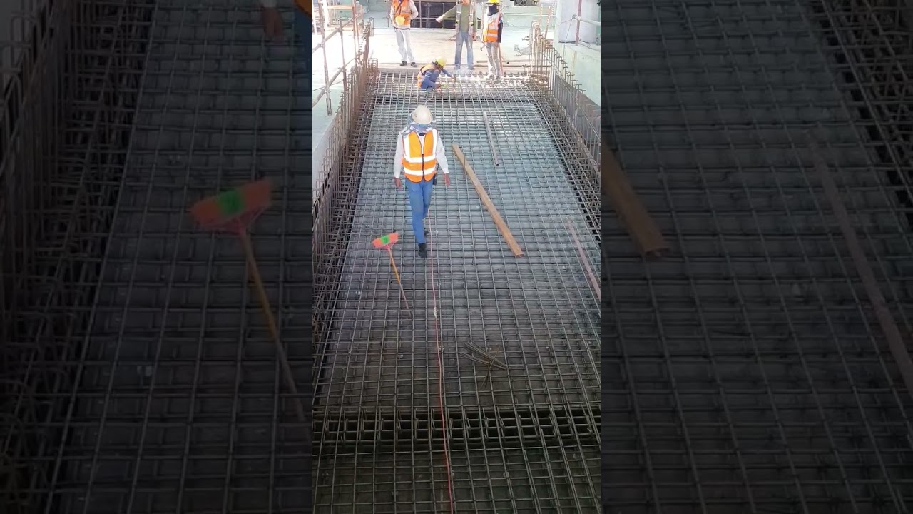 Rebar ramp parking #construction #work #shorts