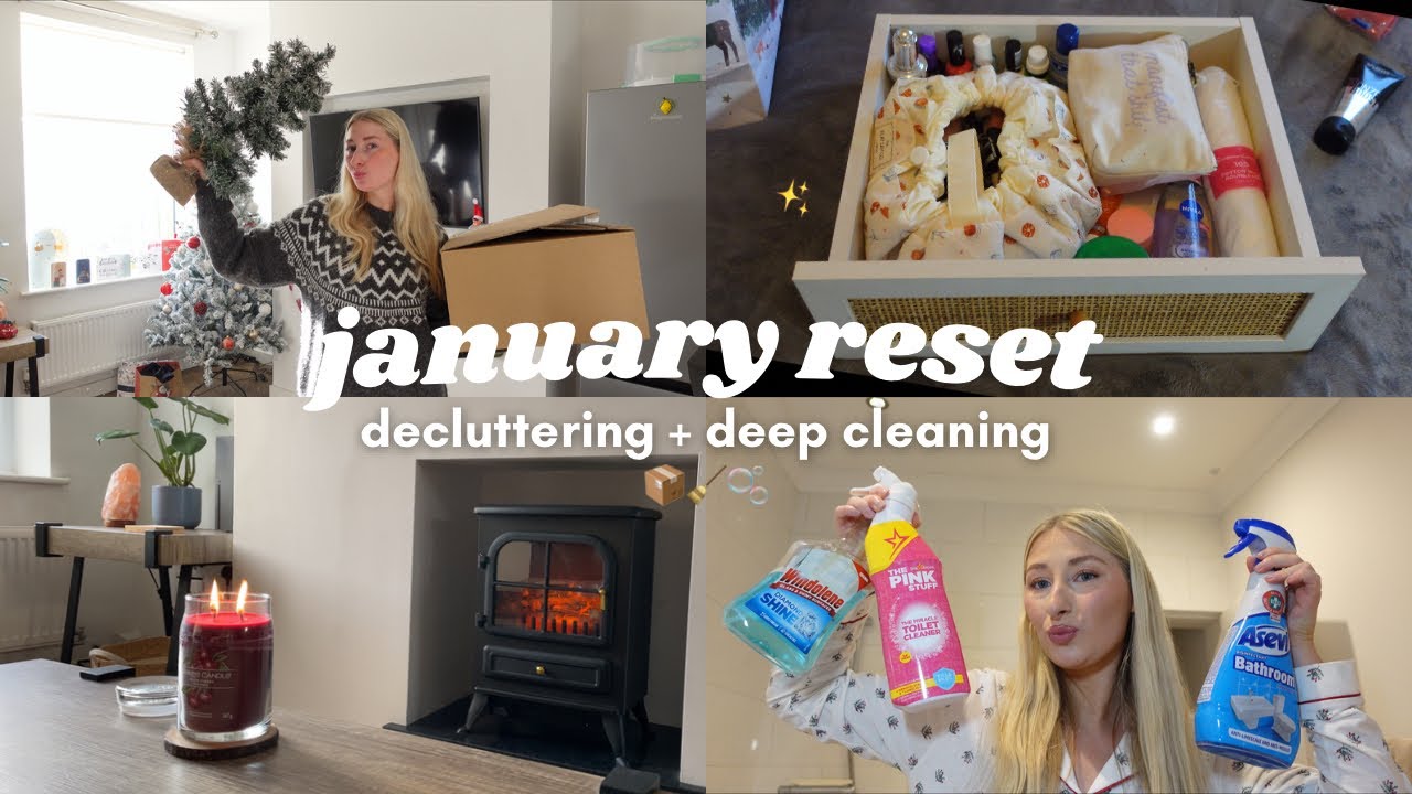 JANUARY RESET | decluttering, deep cleaning and organising the house 📦🧹🫧