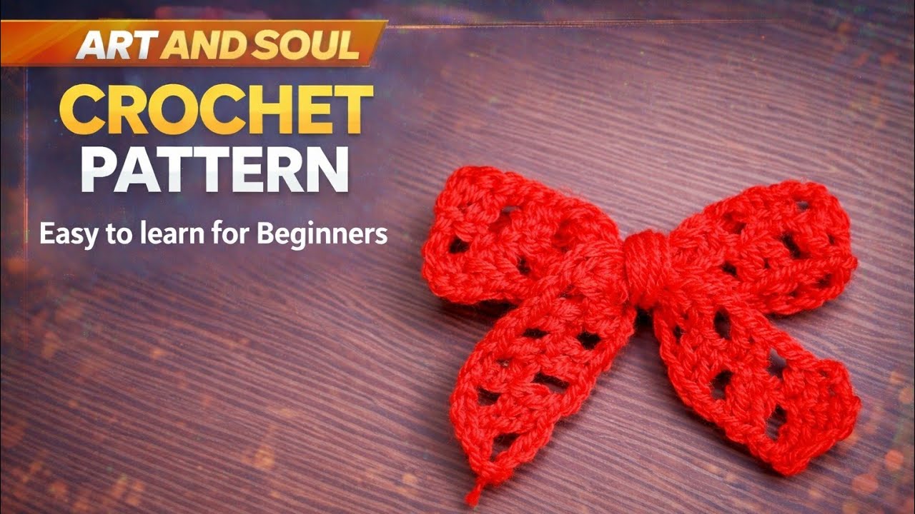 Simple and Easy Crochet Pattern for Beginners | Mini Bow key ring 🧶