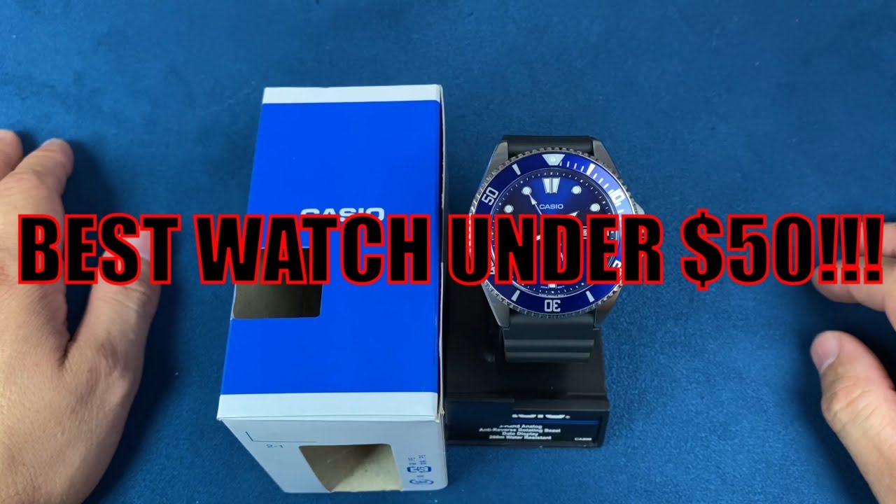 Best Watch Under $50? Review Of The Casio Duro Marlin MDV106B-2AV Dive Watch!!!
