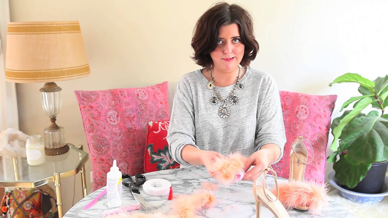 Fashion DIY | Removable Marabou Heels