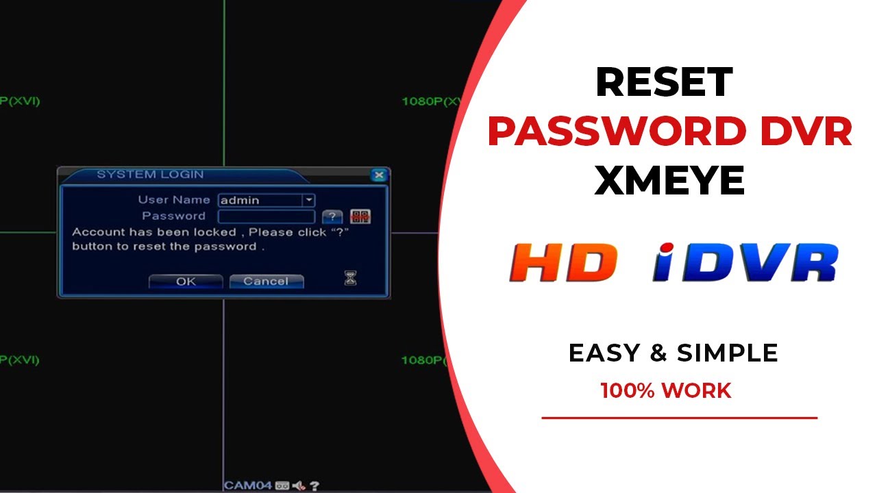 Reset Password DVR HD iDVR