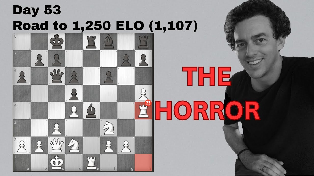 Road to 1,250 ELO (Day 52): Game swings on a savage blunder