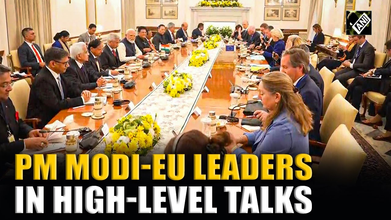 PM Modi, EAM Jaishankar Lead High-Level India-EU talks with EU Leaders Ursula von der Leyen, Costa