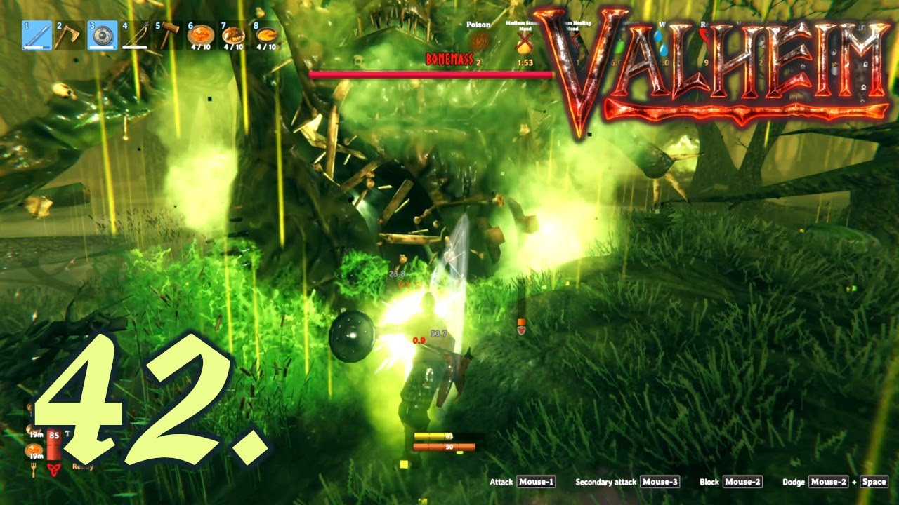 Day 83 & 84 - Bonemass Boss Fight - Let's Play Valheim Part 42