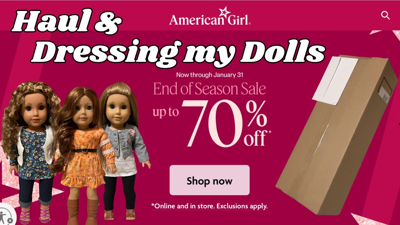 American Girl End of Season Sale Haul & Dressing my Dolls - Opening New Doll Evette!