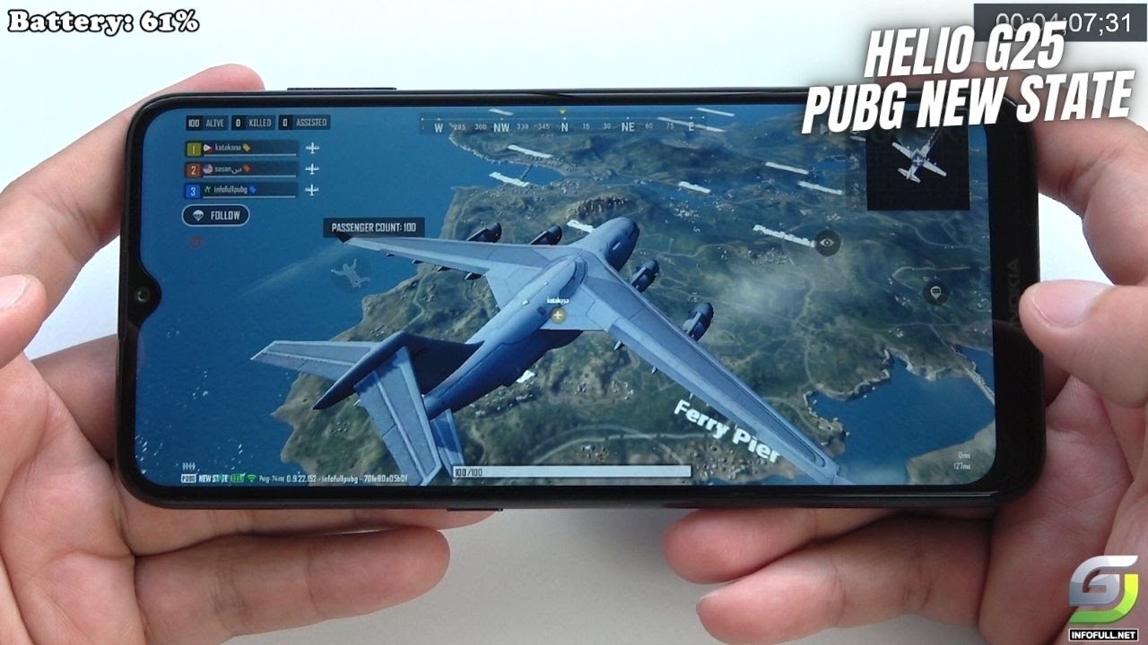 Nokia G10 test game PUBG New State