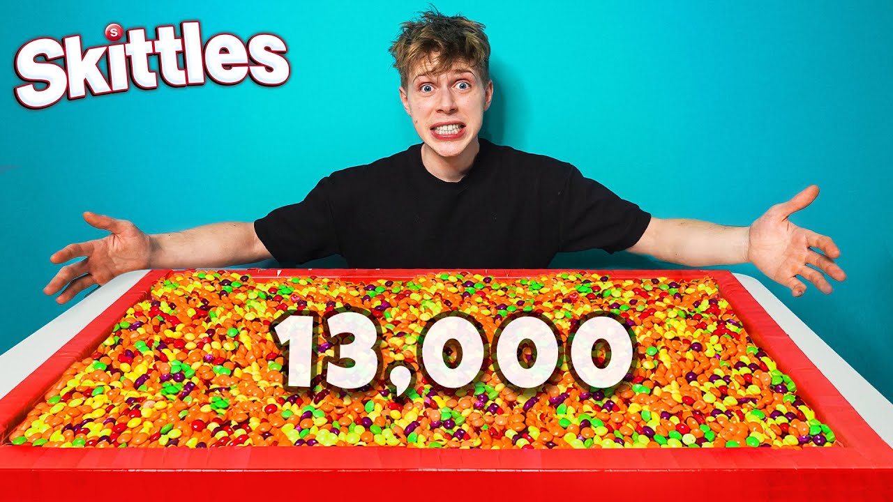 POSORTUJ 13,000 SKITTLES KOLORAMI I WYGRAJ!