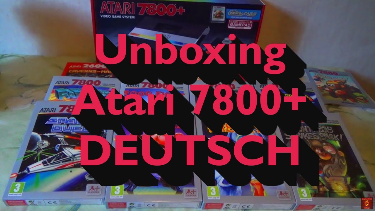 Unboxing vom Atari 7800+ und neue Spiele für 2600 und 7800