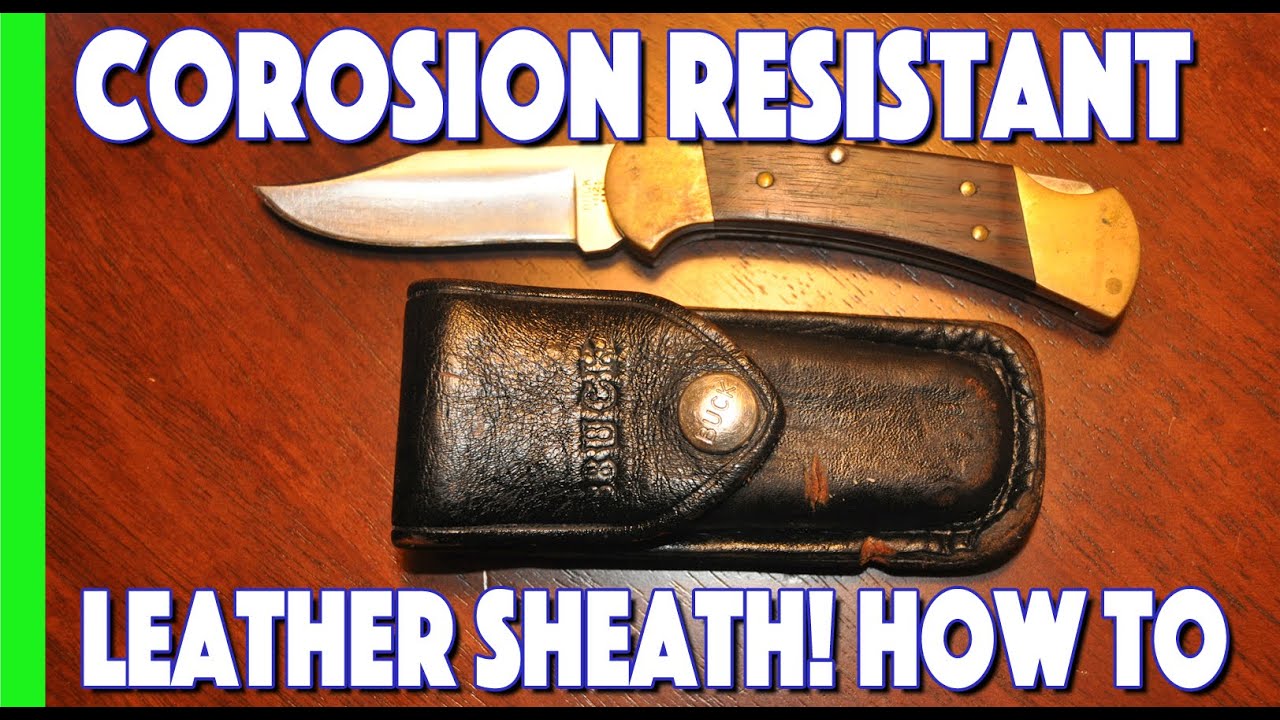 How To Make A Corrosion Resistant Leather Sheath | Old Time Method | Prevent Knife Rust
