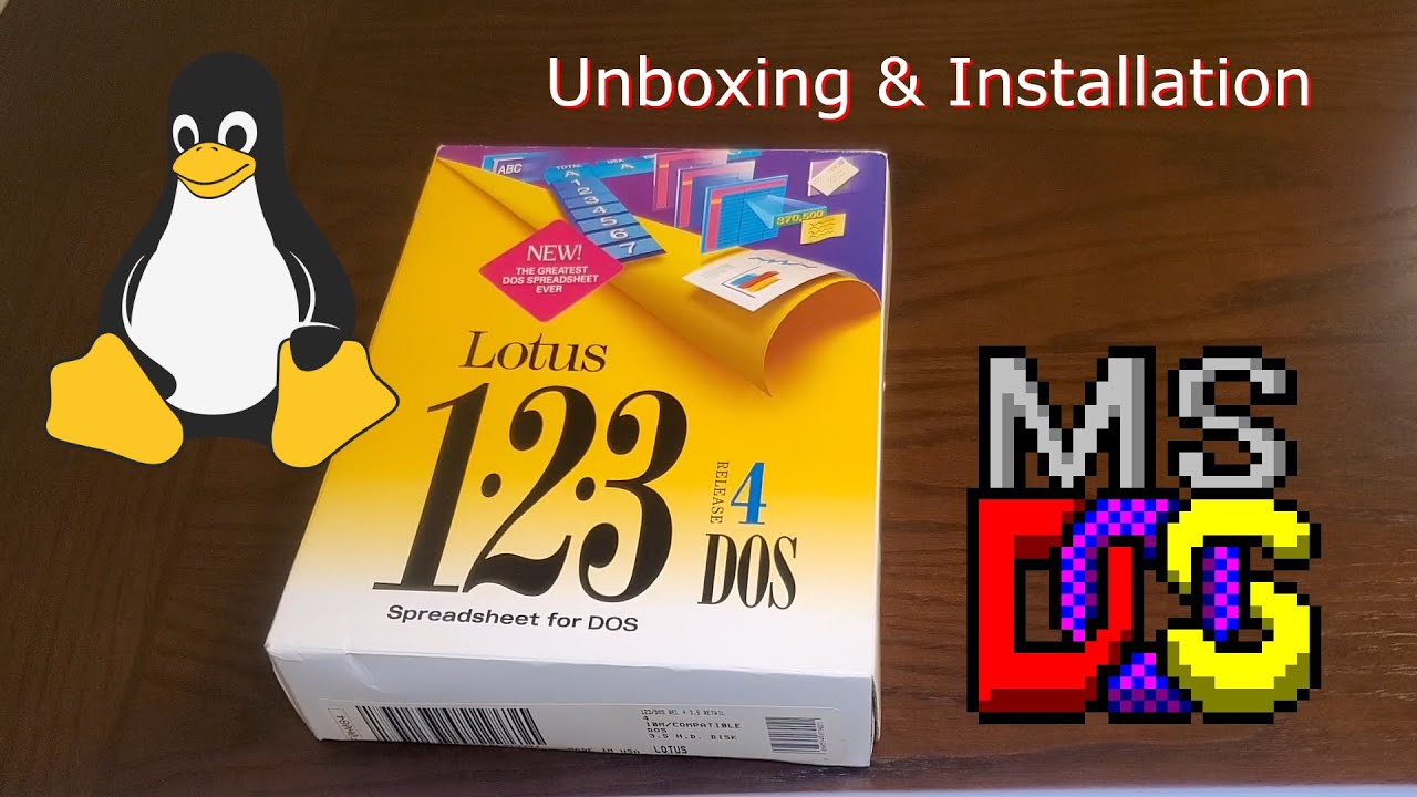 Lotus 1-2-3 Release 4 MS-DOS: Unboxing & Demo