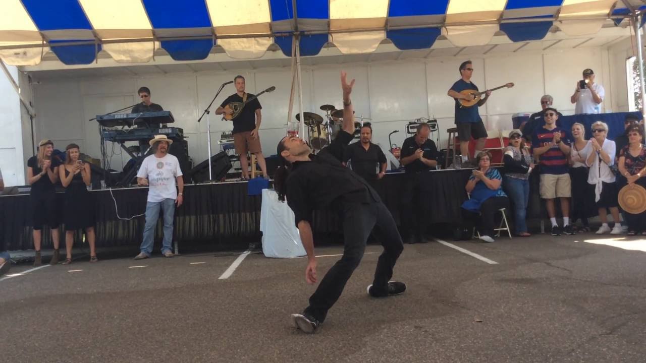 Dimitri dancing at The Ventura Greek Festival, June 2016