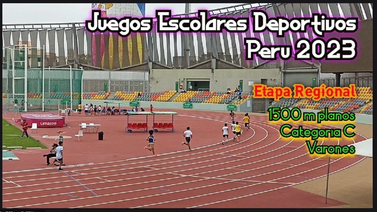 1500 m Planos, Categoría C, Varones, Juegos Deportivos Escolares, Etapa Regional, Lima, Perú 2023.