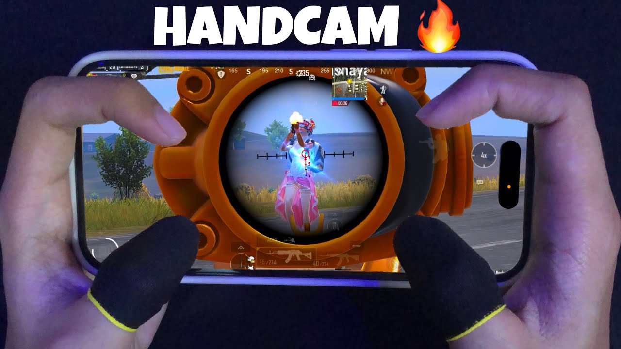 Best HANDCAM 4 Finger + Gyroscope | iPhone 14 Pro ❤️ PUBG Mobile