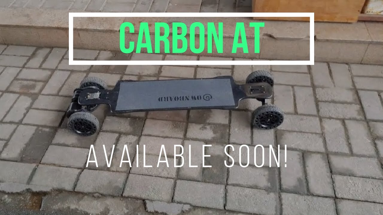 Ownboard Carbon AT with headlight - Will our eBoard beat the Carbon GTR eSkateboard of Evolve?