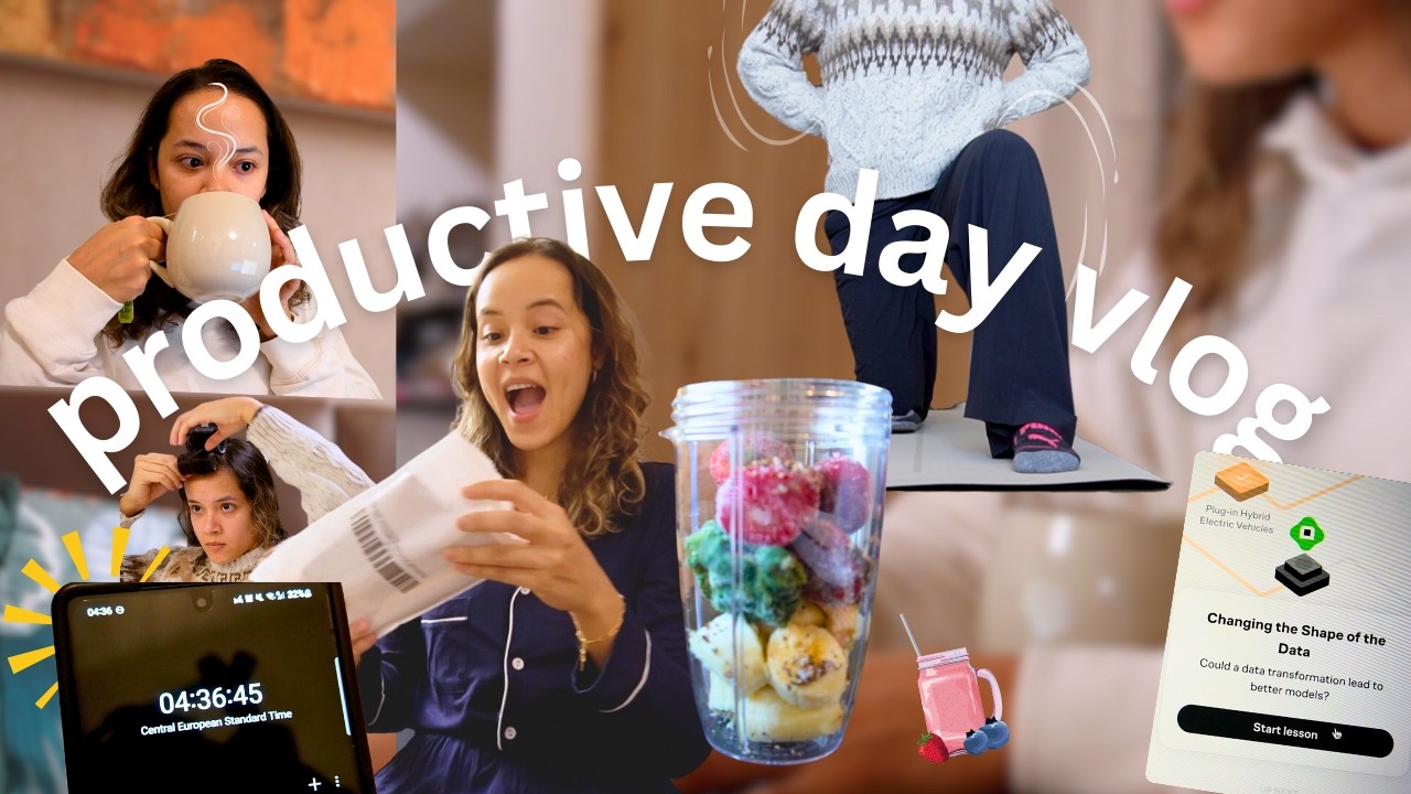 4:30am productive day living alone in Vienna 🌤️ winter day in my life vlog | work, exercise, parcels
