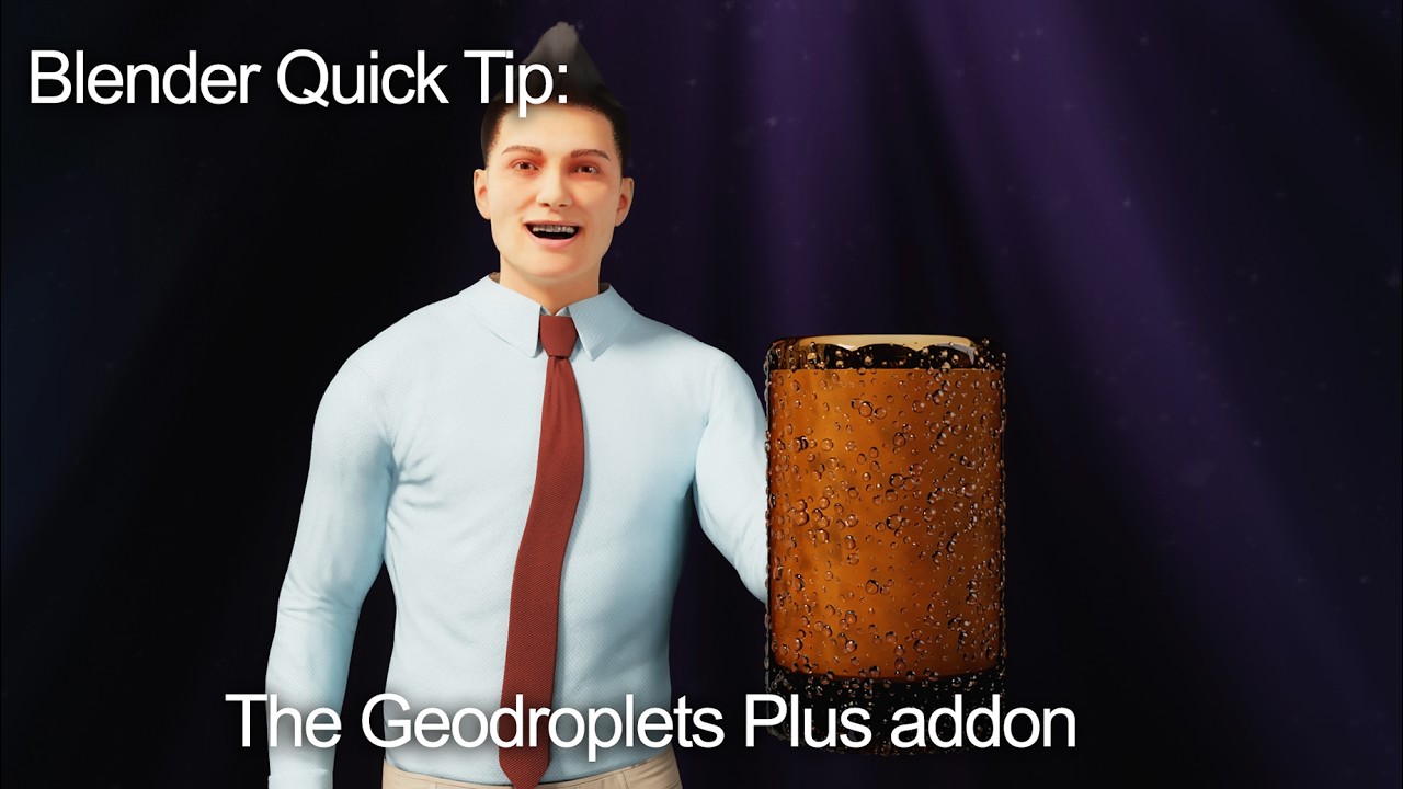Совет для Blender: дополнение Geodroplets Plus