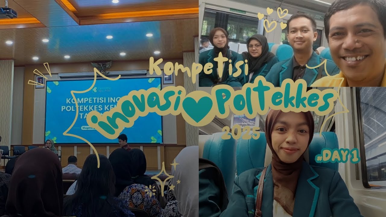 DAY 1 | Kompetisi Inovasi Poltekkes 2025 🚉✨|Chaotic start, lunch, doing some tasks & opening session