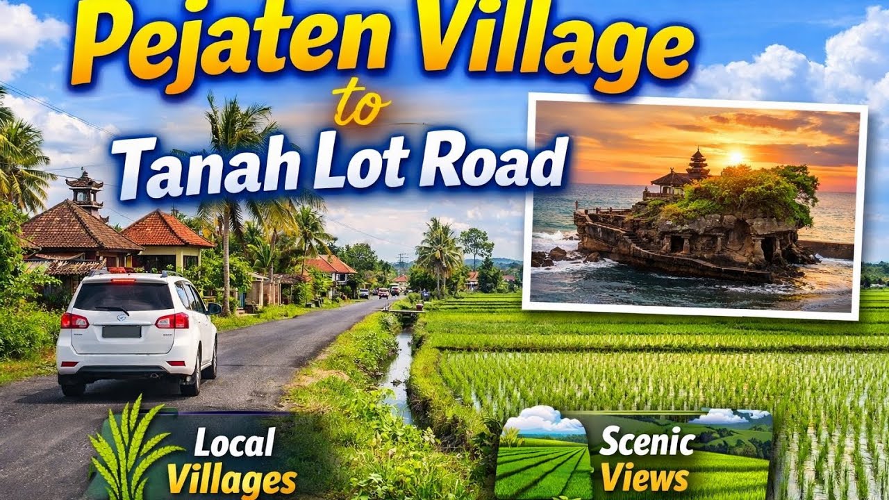 Exploring Bali Roads: Pejaten Village to Tanah Lot Route
