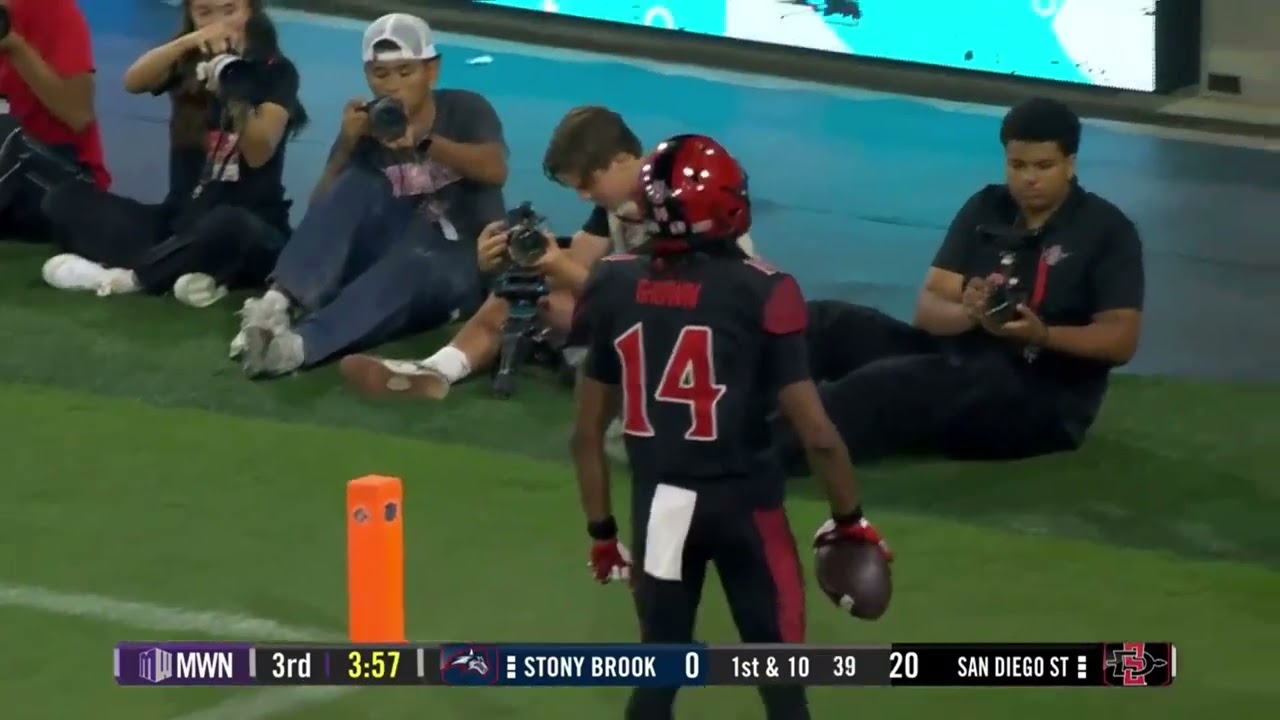 SDSU FOOTBALL HIGHLIGHTS: AZTECS 42, STONY BROOK 0