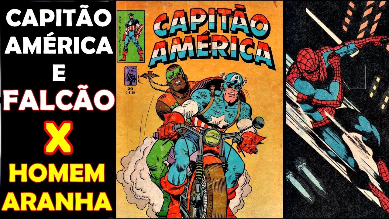 CAPITÃO AMÉRICA E FALCÃO X HOMEM ARANHA