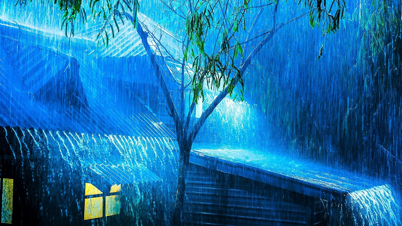 Sueño Express | Lluvia y Truenos Potentes ⚡ Para Quedarse Dormido Rápidamente