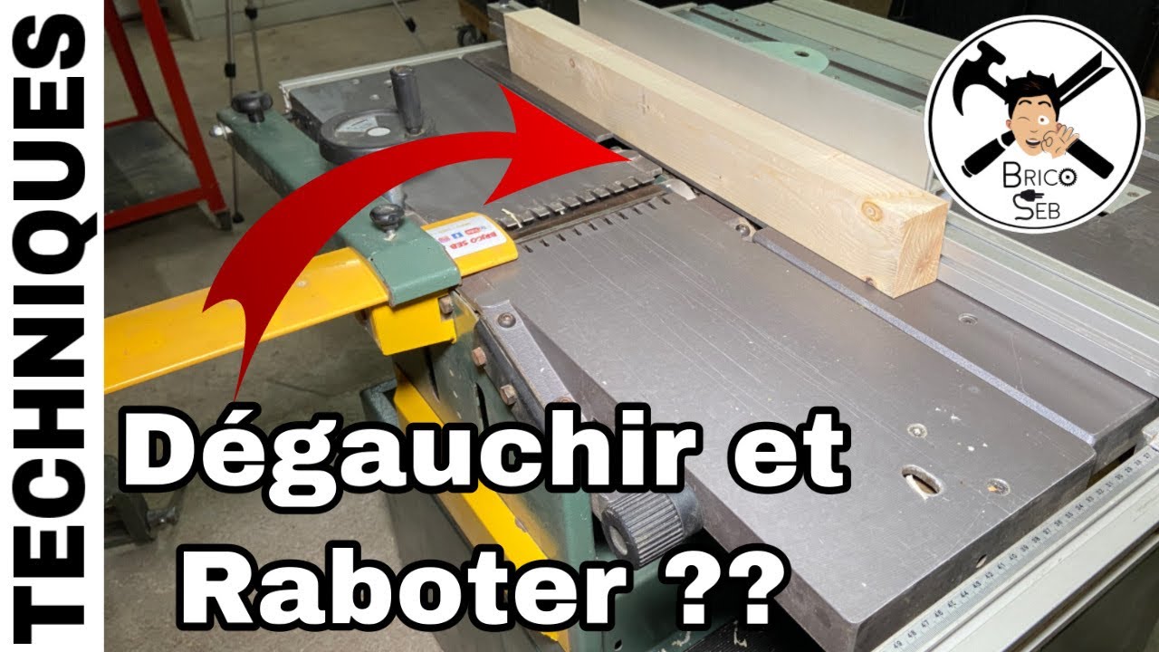 Comment d&eacute;gauchir et raboter ? Combin&eacute; &agrave; bois KITY BESTCOMBI 2000 - BRICO SEB