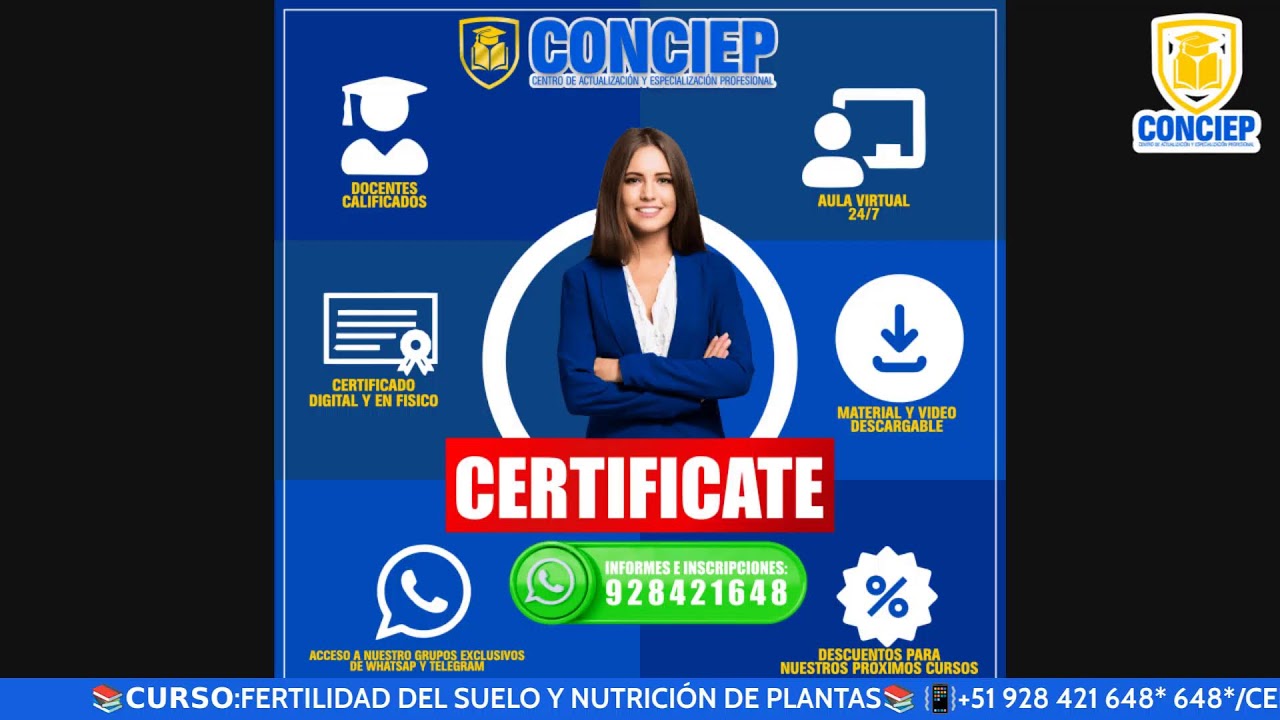 📚𝗖𝗨𝗥𝗦𝗢:FERTILIDAD DEL SUELO Y NUTRICIÓN DE PLANTAS📚