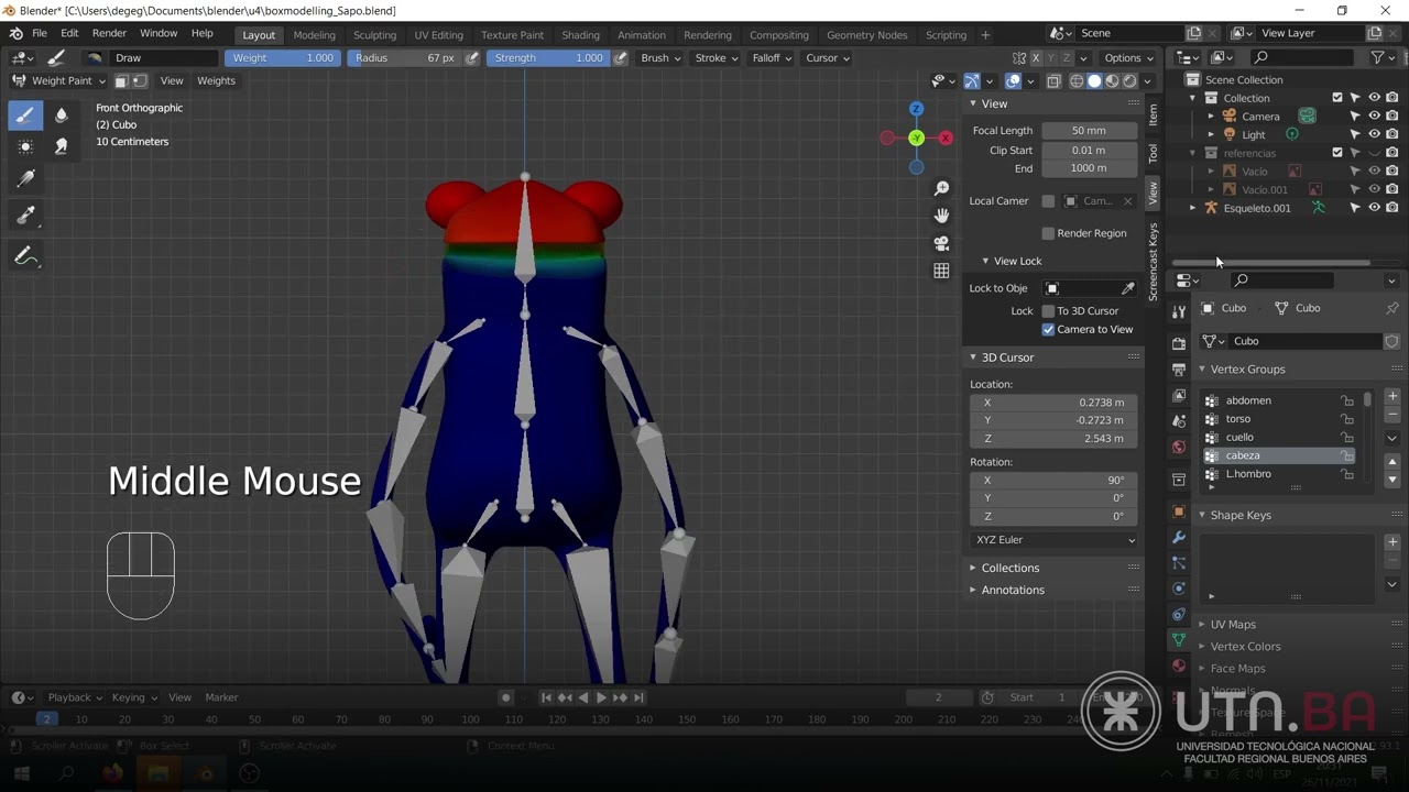 Tutorial Weight Paint en Blender