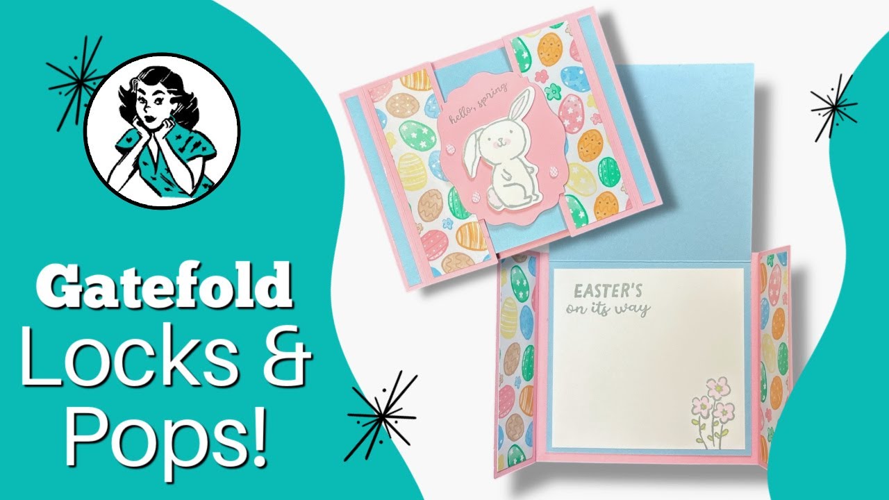 🔴 Gatefold Easter Card That Locks & Pops | One Sheet Wonder Card Tutorial
