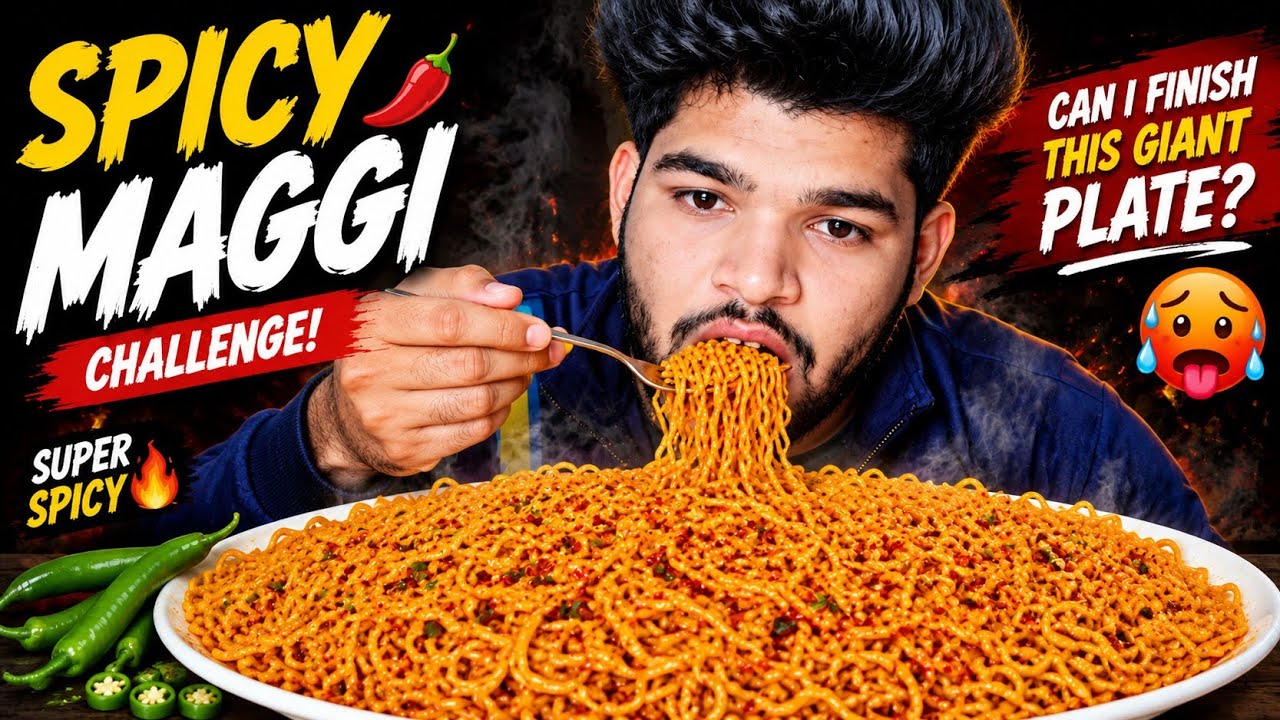 🧄garlic 🧄🌶️ chilli 🥵 Spicy 🥵masala 🍝Maggie 🧄🍝 eating 🍝