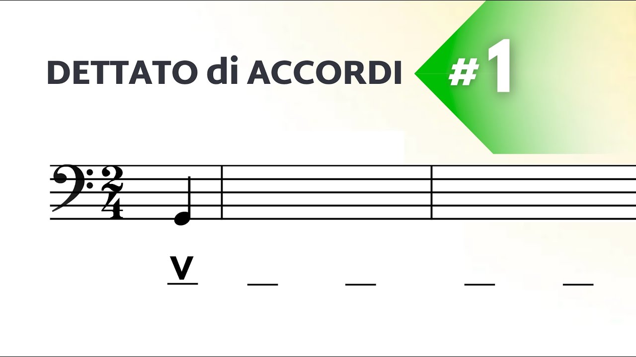 I, IV, V, vi: Dettato di accordi (funzionale) - Livello facile n°1