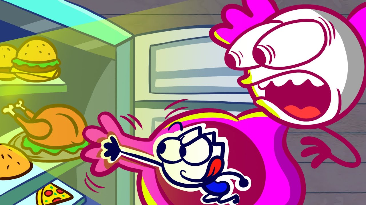Max Reaches For Food Emergency - EATING FOR TWO Pencilanimation Funny Animated Film