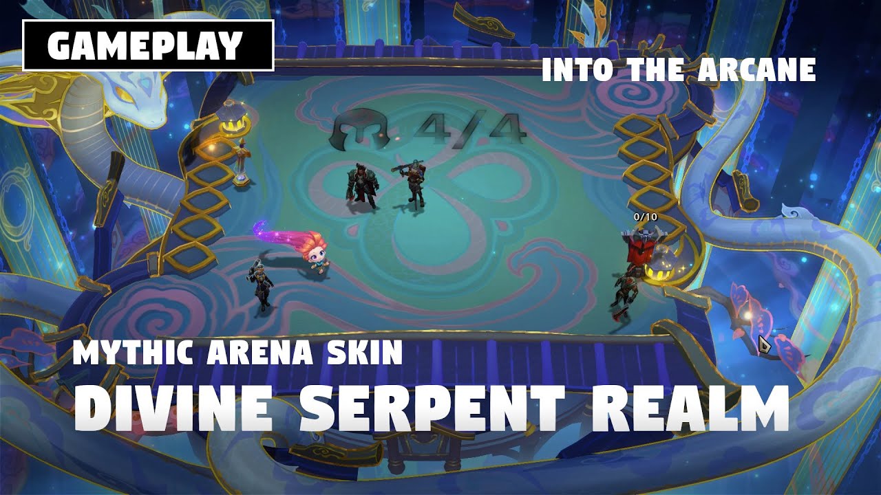 DIVINE SERPENT REALM (GAMEPLAY) - MYTHIC ARENA SKIN | TFT SET 13