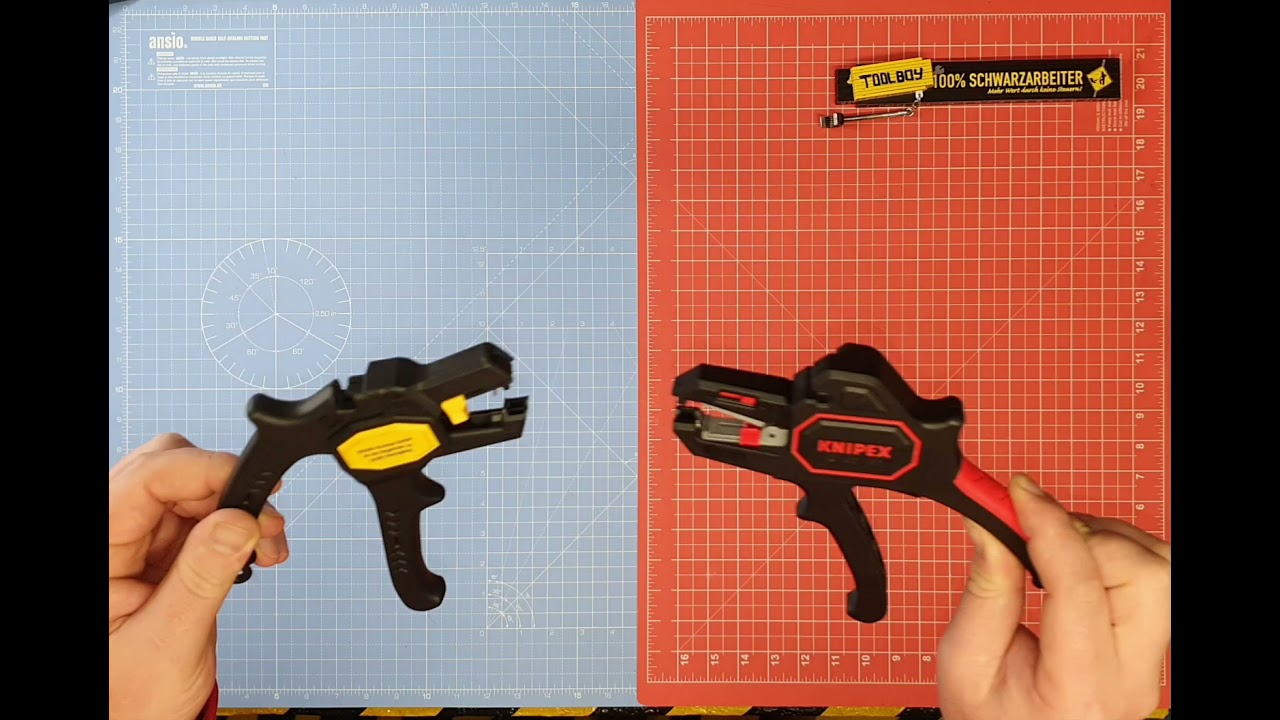 Jokari Super 4 Plus vs. Knipex Abisolierzange 