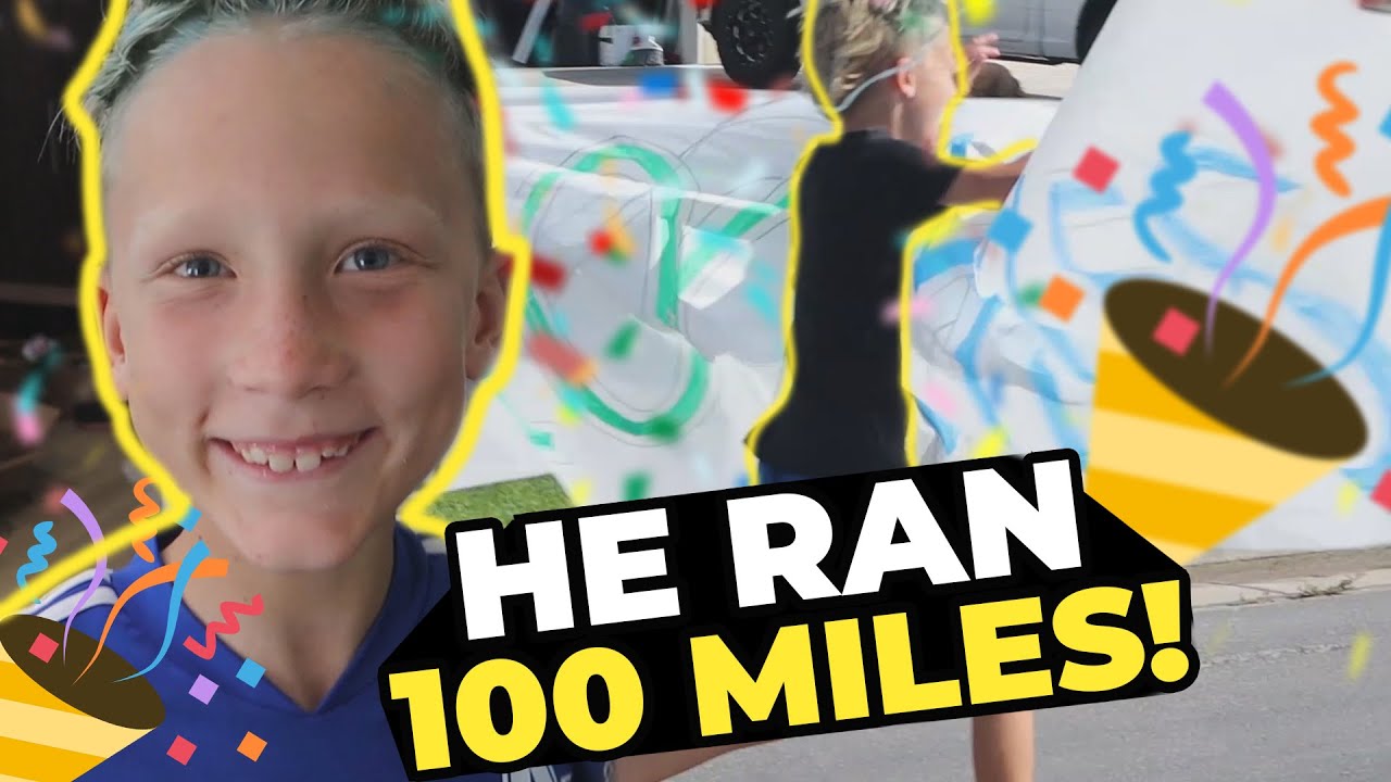 9 year old runs 100 miles!