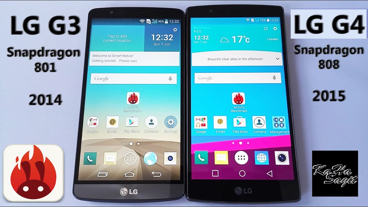 LG G3 vs LG G4 Antutu Benchmark test