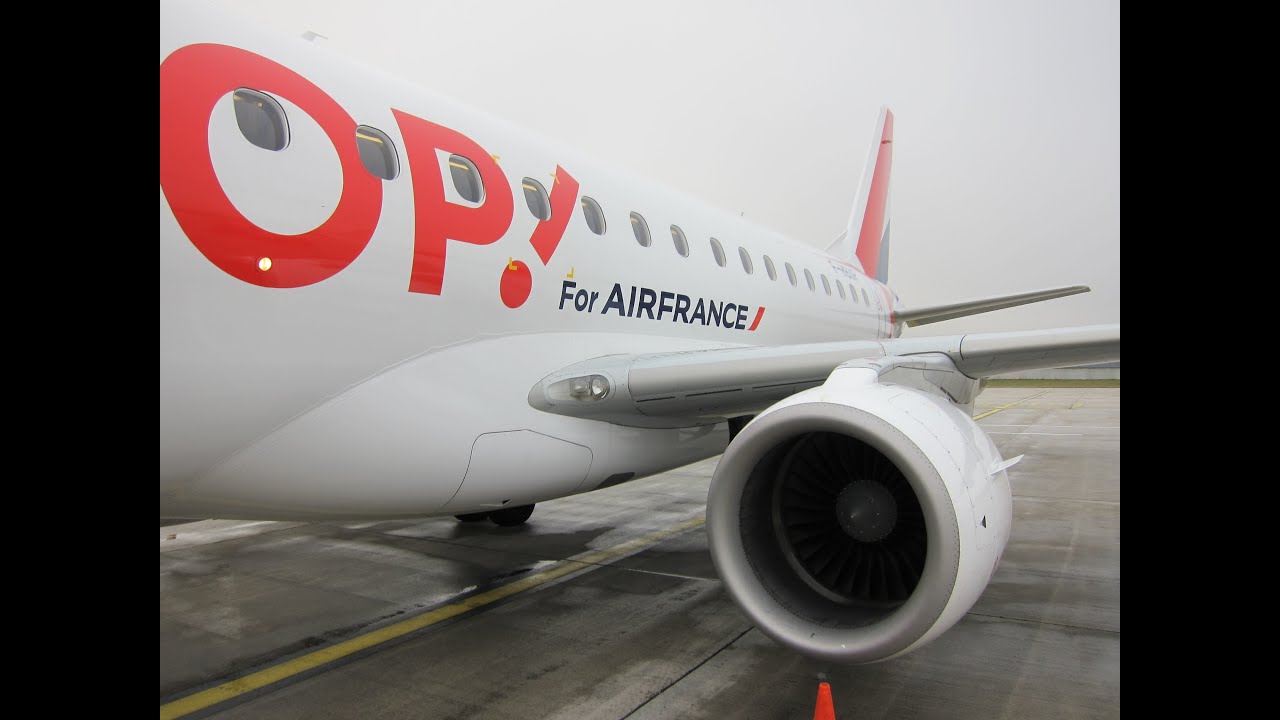 Air France HOP! Embraer 170 Taxi, Takeoff and Climb from Paris CDG!