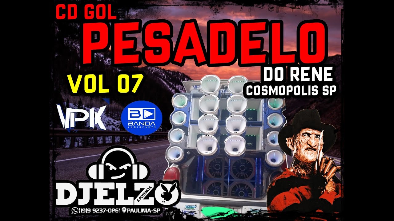 CD GOL PESADELO DO RENE VOL 07 FUNK PISEIRO FORRO SWINGUEIRA SO AS TOP
