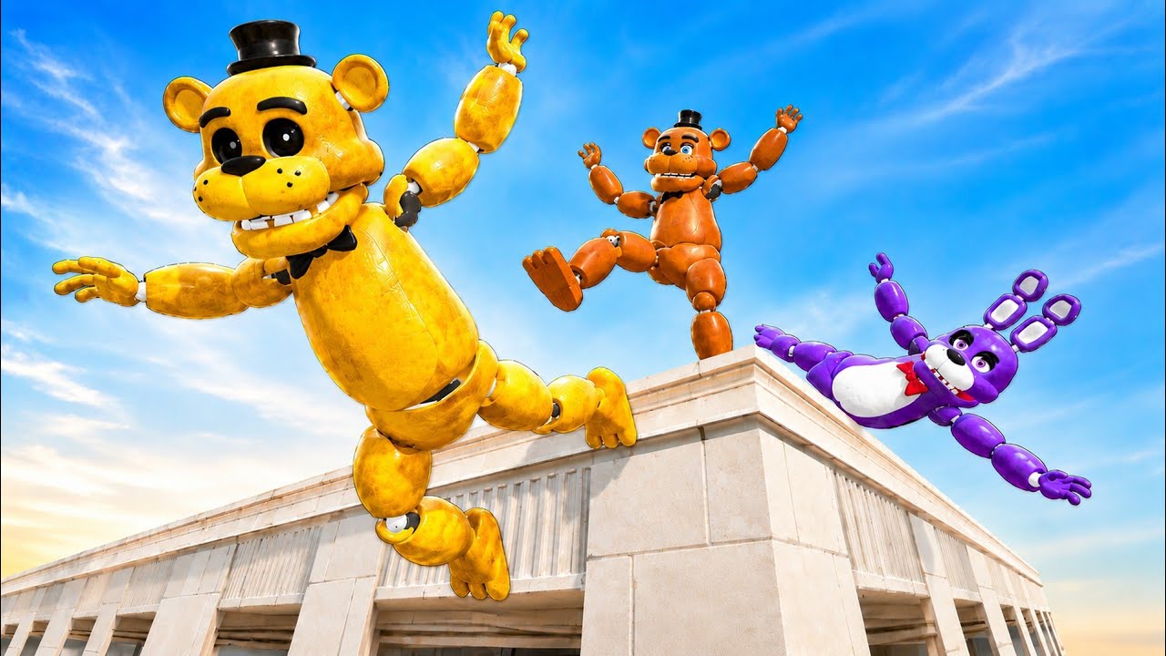 FNAF: Рэгдолл Прыжки и Падения Аниматроников [GMOD] - Серия 15
