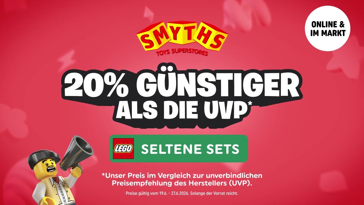 😱LEGO Seltene Sets 20% g&uuml;nstiger als die UVP!* 🤩 - Smyths Toys Superstores DE