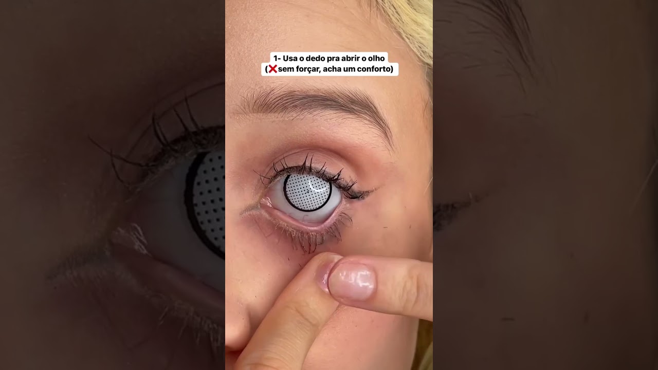 COMO tirar LENTES de contato #cosplay #tutorial