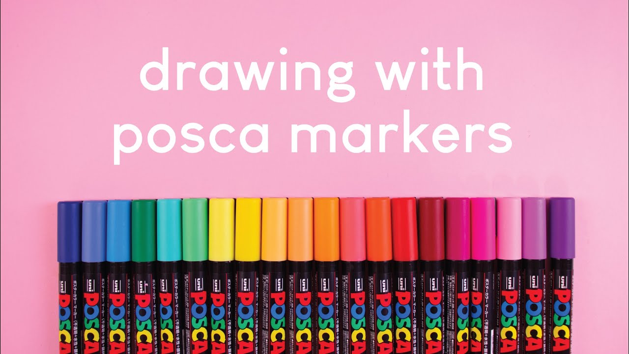 Trying POSCA MARKERS & breaking into my NEW sketchbook!