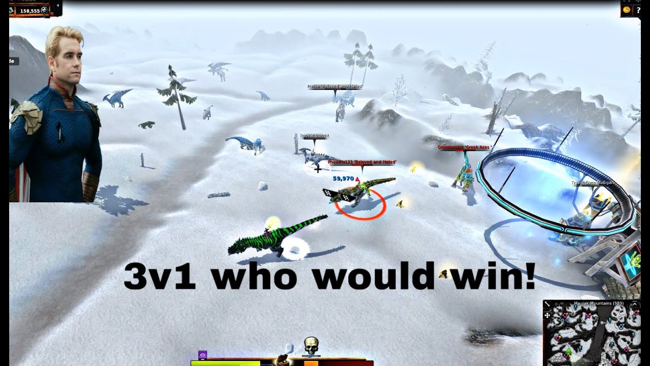 Dino Storm Destroying Europe1 Clowns ( 3v1 ) - ( 2v1 )