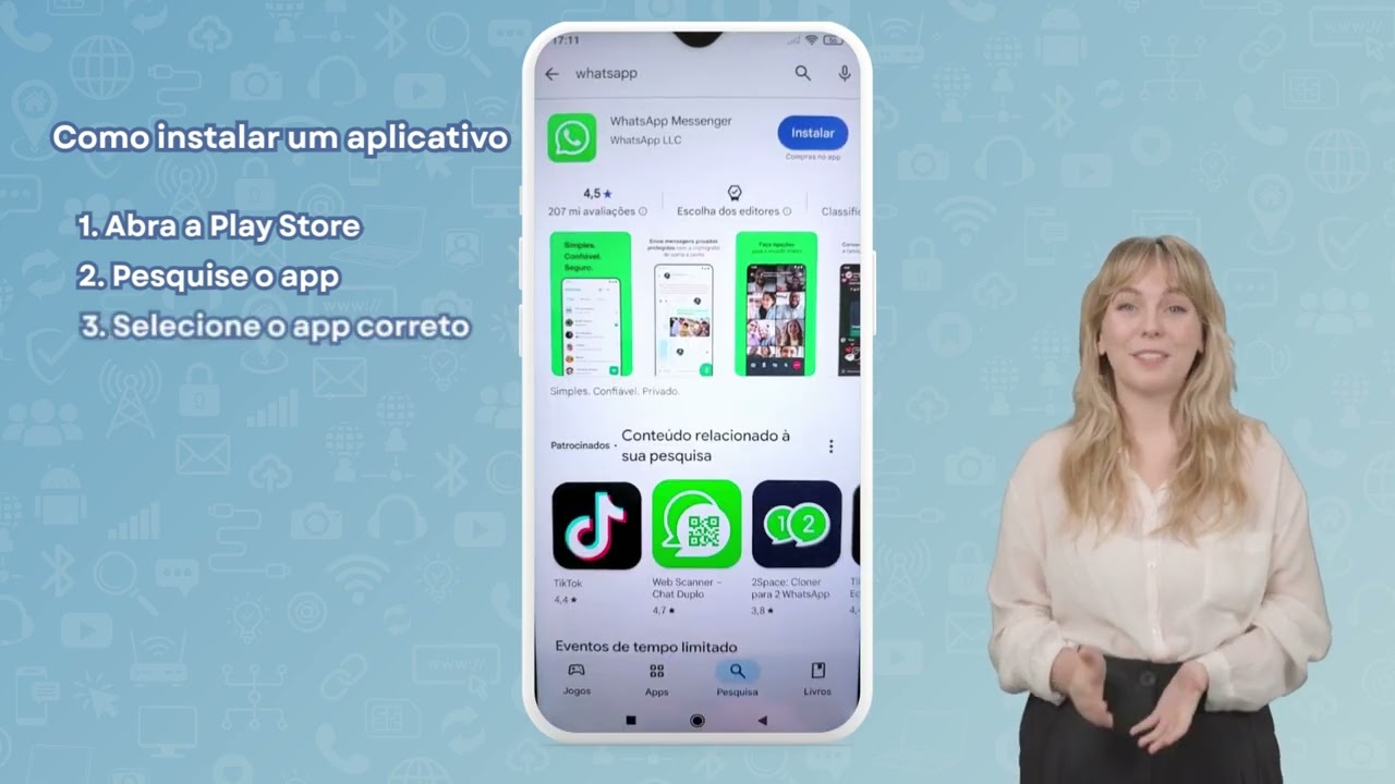 8. Curso Básico de Internet - Como instalar um novo aplicativo