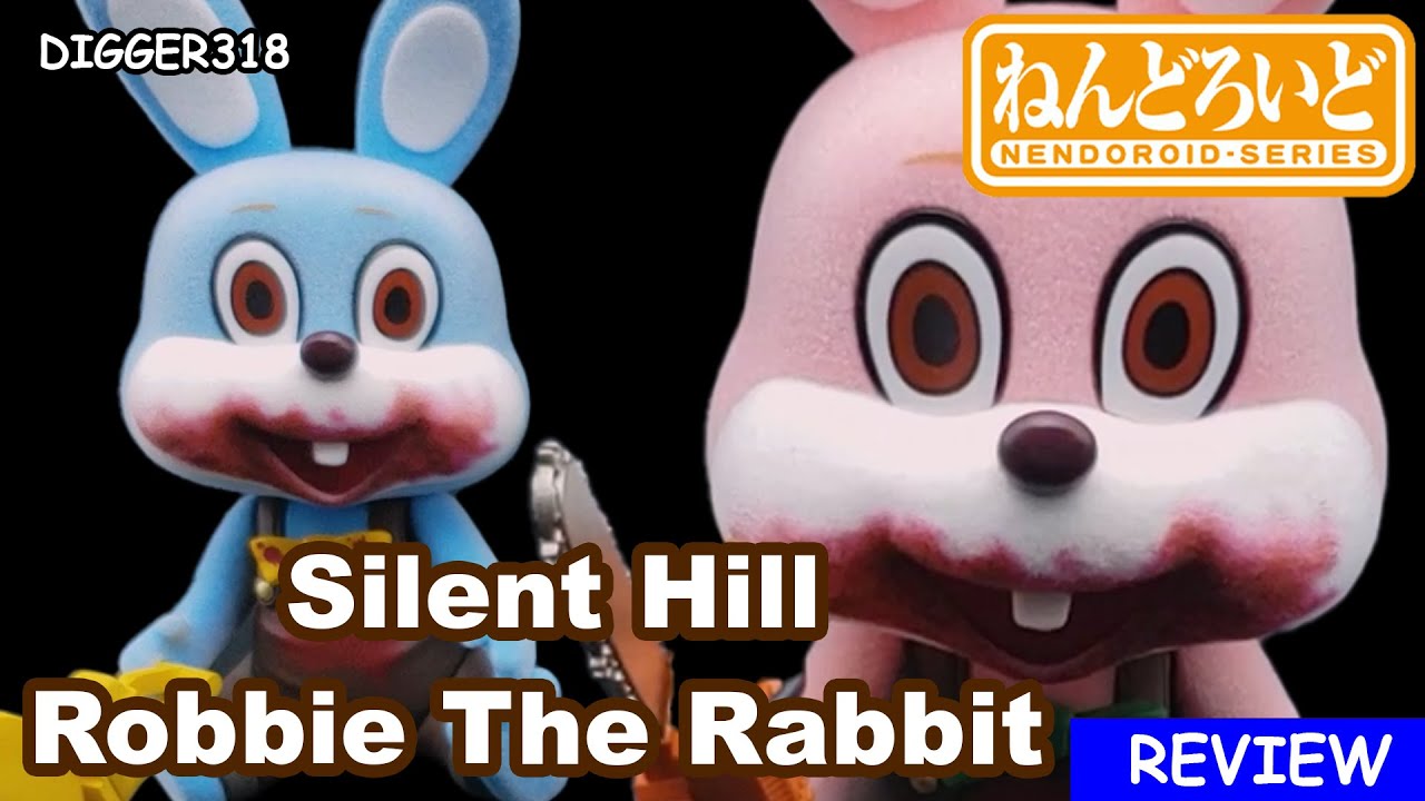 Nendoroid 1811 Silent Hill Robbie The Rabbit Blue Pink Action Figure Toy Review 4K