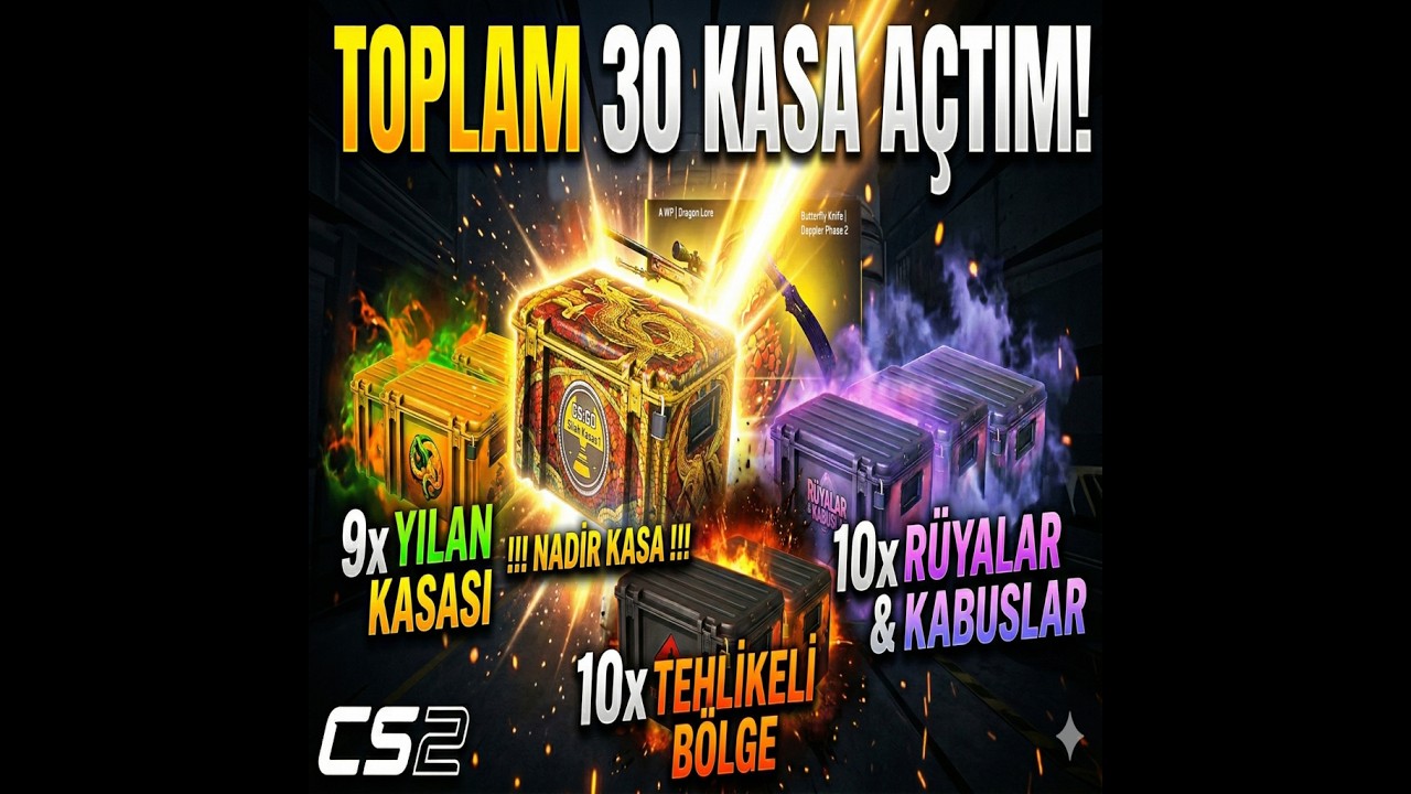 30 Adet kasa açtım 3 kırmızı çıkardık video sonunda çekiliş var!!!!!