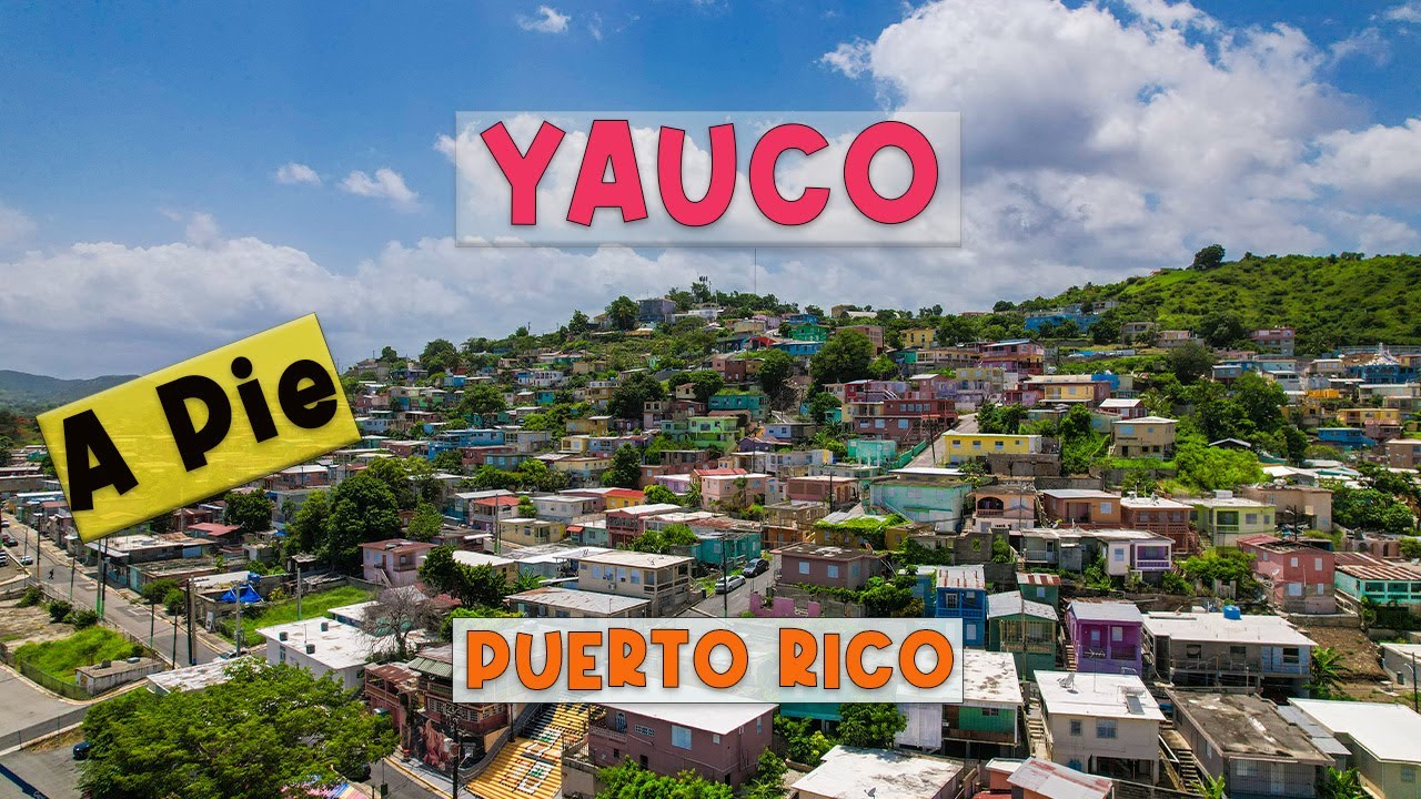 ⭕️¿EL TAXI  DE LA POLICIA?, ARTE URBANO, MUCHO CALOR Y CAFÉ EN YAUCO A PIE   4K