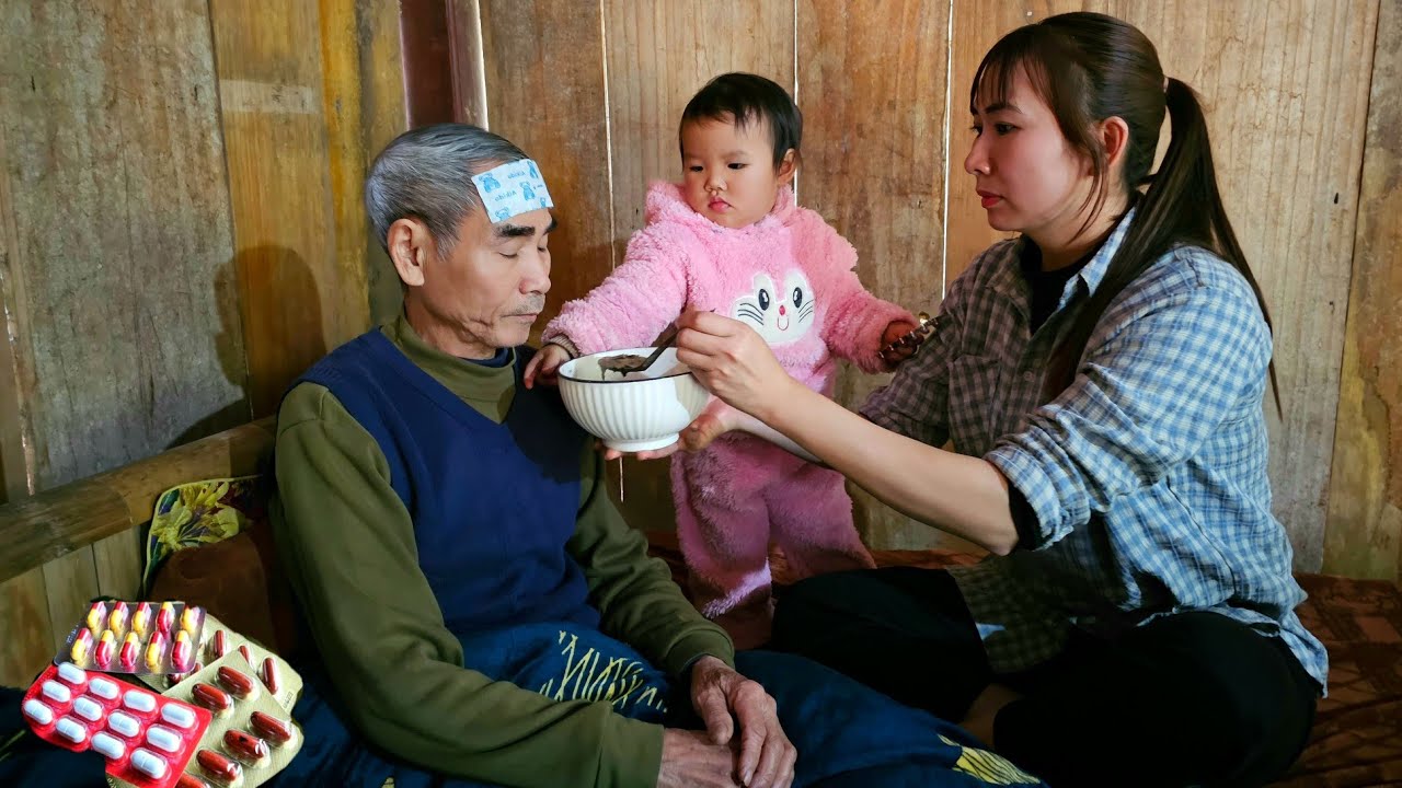 2 years living with grandpa: Baking - Cooking - Taking care of sick grandpa | Ly Phuc Binh